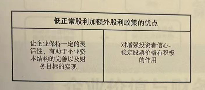 低正常股利加额外股利政策